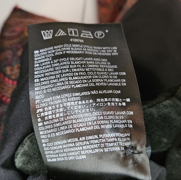 NEW! Volcom Multicolor Vinyl Club Paisley Blazer Size S - Picture 13 of 13